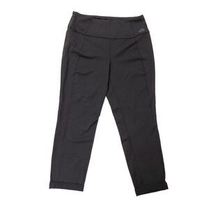 The North Face FlashDry Cuffed Pants Womens Large Black Side Zip Running Gym